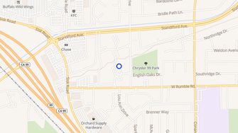 Map for Shadowbrook Apartments - Modesto, CA