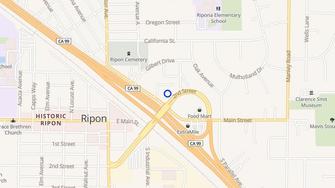 Map for Vintage Manor Apartments - Ripon, CA