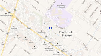 Map for Top Of The Hill Apartments - Feasterville Trevose, PA