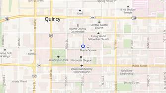 Map for Carson Apartments - Quincy, IL