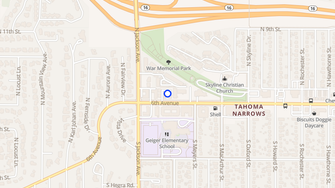 Map for Flamingo Apartments - Tacoma, WA