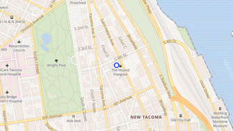 Map for 402 Apartments - Tacoma, WA