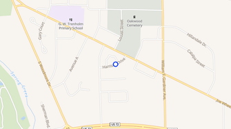 Map for Breckenridge Apartments - Tuscumbia, AL