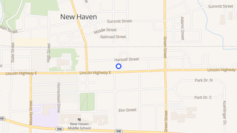 Map for Lockport Villa's Retirement Community - New Haven, IN