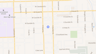 Map for Alvin Memorial Gardens - Alvin, TX