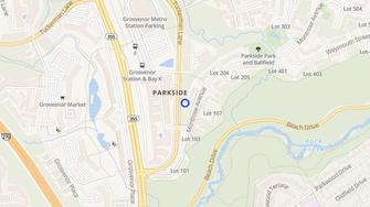 Map for Parkside Condominiums - Bethesda, MD