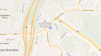 Map for East Pines Terrace Apartments - Riverdale, MD