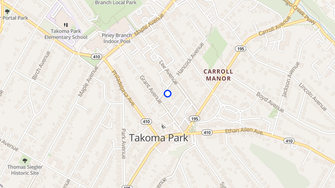 Map for Carroll Garden Apartments - Takoma Park, MD