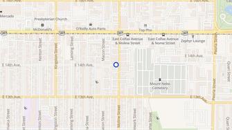 Map for Kimberly Apartments - Aurora, CO