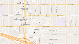 Map for De Medici Apartments - Denver, CO