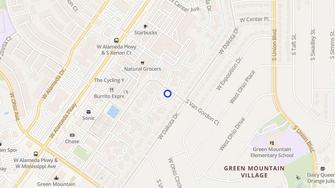 Map for Clover Hill Apartments - Denver, CO