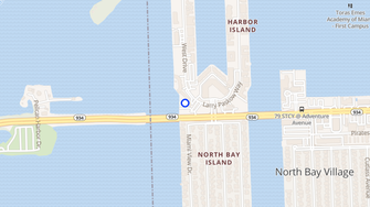 Map for Bayshore Yacht & Tennis Club - Miami Beach, FL