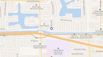 Map for Oxford House Apartments Incorporated - Hialeah, FL