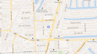 Map for Malden Manor Apartments - Miami, FL
