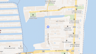 Map for Porto Bellagio - Sunny Isles Beach, FL