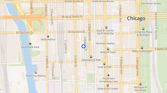 Map for Printer's Square Apartments - Chicago, IL