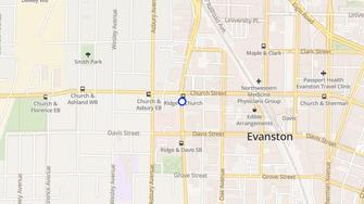 Map for 1629 Ridge Avenue Apartments - Evanston, IL