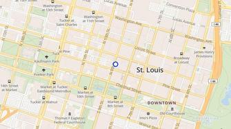 Map for Paul Brown Loft Apartments - Saint Louis, MO