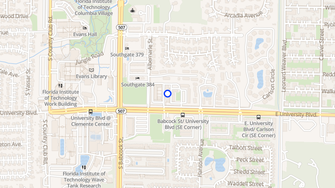 Map for Melbourne University Apartments - Melbourne, FL