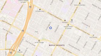 Map for Luisa Apartments - Los Angeles, CA