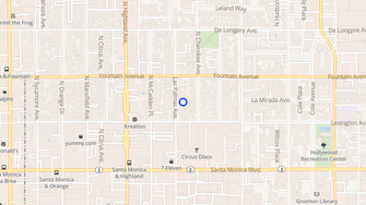 Map for Las Palmas View Apartments - Los Angeles, CA