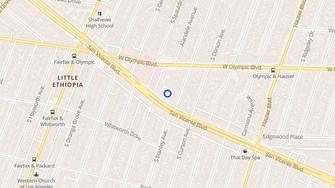 Map for Westside Jewish Ctr Apartments - Los Angeles, CA