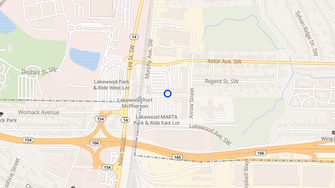 Map for Columbia at Sylvan Hills - Atlanta, GA