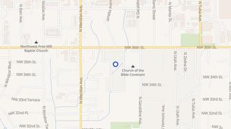 Map for Meadowbrook Apartments - Oklahoma City, OK