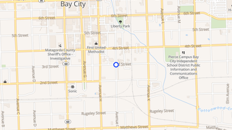 Map for Van Oak Apartments - Bay City, TX