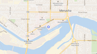 Map for Marina Place Apartments - Menasha, WI