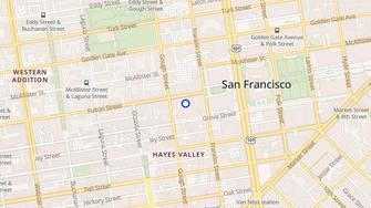 Map for 355 Fulton Street Apartments - San Francisco, CA