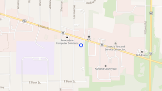 Map for Barbara Lane Apartments - Ashland, OH