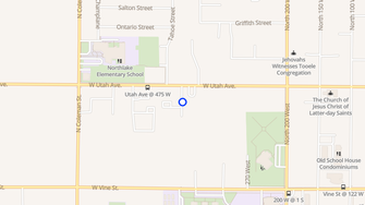 Map for Somerset Gardens Apartments - Tooele, UT