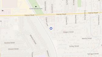 Map for Pointe West Apartments - Westland, MI