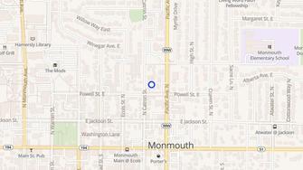 Map for College Manor Village Apartments - Monmouth, OR