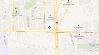Map for Los Pueblos Apartments - Santa Fe, NM