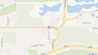 Map for Evanston Heights Apartments - Rochester, MN