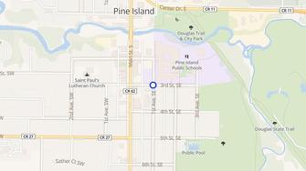 Map for City Centre - Pine Island, MN