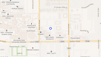 Map for Campus Village Apartments - Mankato, MN