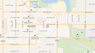 Map for Austin Courtyard Apartments - Austin, MN