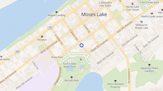 Map for Lakeview Park Apartments - Moses Lake, WA