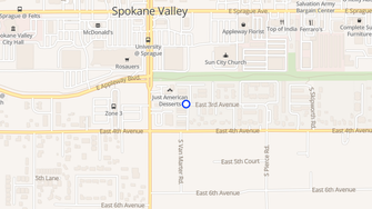 Map for University Apartments - Spokane, WA