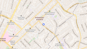 Map for Linda Glen Apartments - Oakland, CA