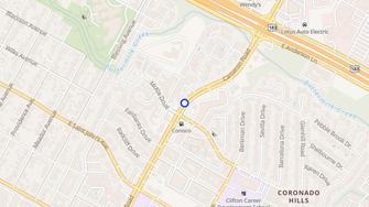 Map for Meadow Glen Apartments - Austin, TX