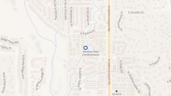 Map for Ventana Vista Apartment Homes - Tucson, AZ