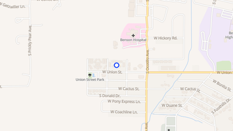 Map for Cochise Apartments - Benson, AZ