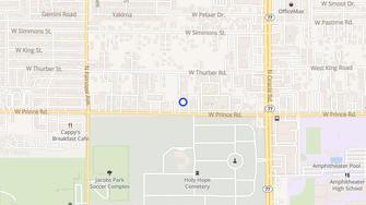 Map for Los Patios Apartment Community - Tucson, AZ