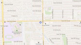 Map for Tanglewood Apartments - Tucson, AZ