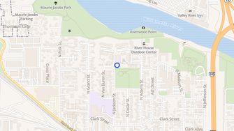 Map for Rivers Edge Townehome Apartments - Eugene, OR