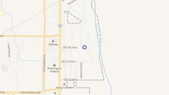 Map for Pioneer Commons - Milton-Freewater, OR